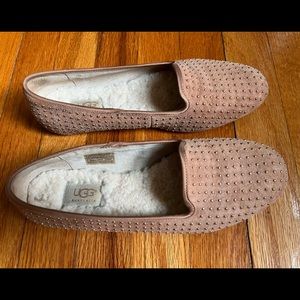 UGG Tan Studded Loafers